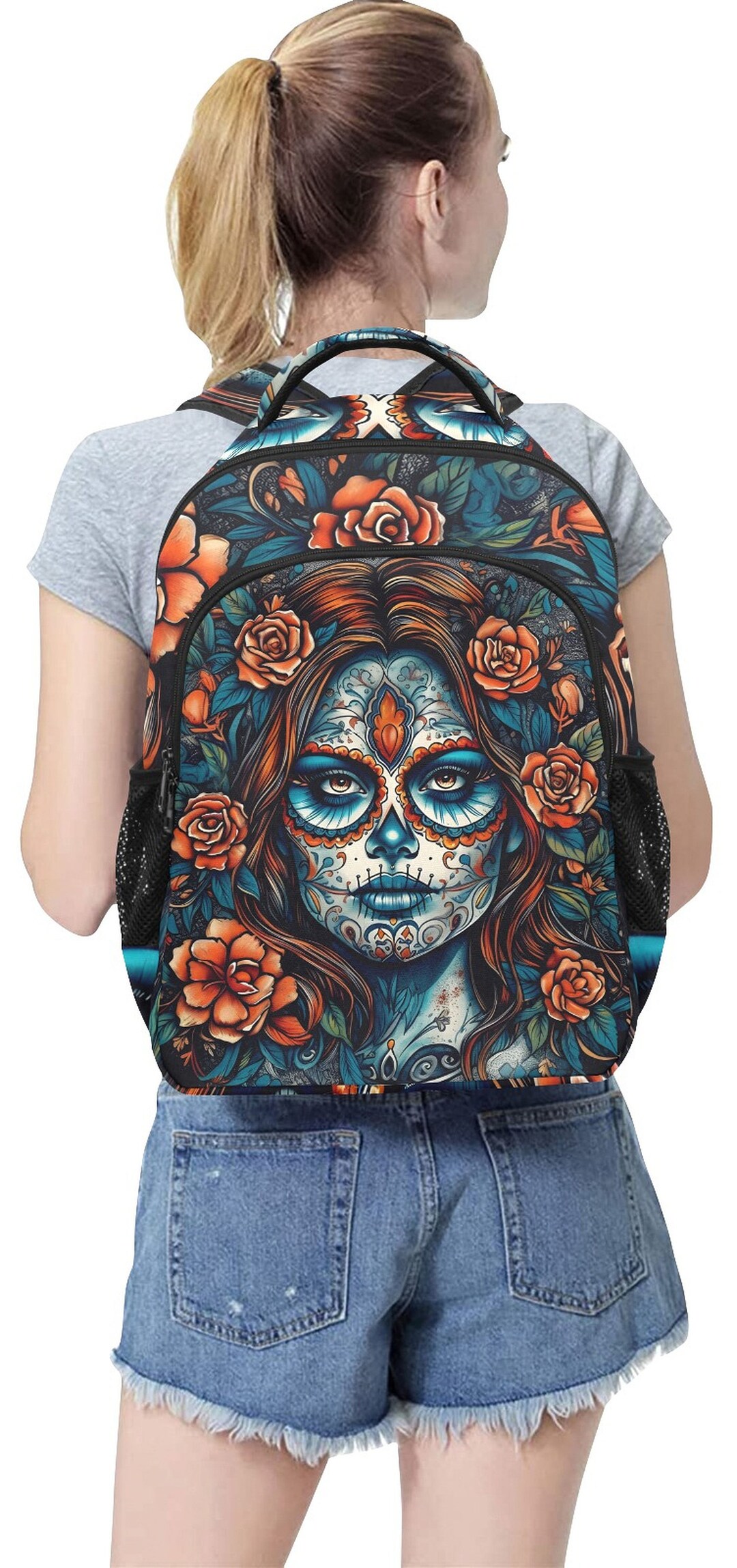 Backpack La Catrina Santa Maria Dia De Los Muertos Cholo - Etsy Australia