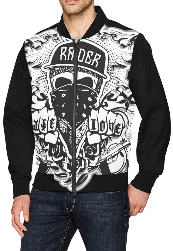 occult reversible bomber jacket