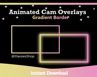 Twitch Animated Camera Overlay | Gradient Border
