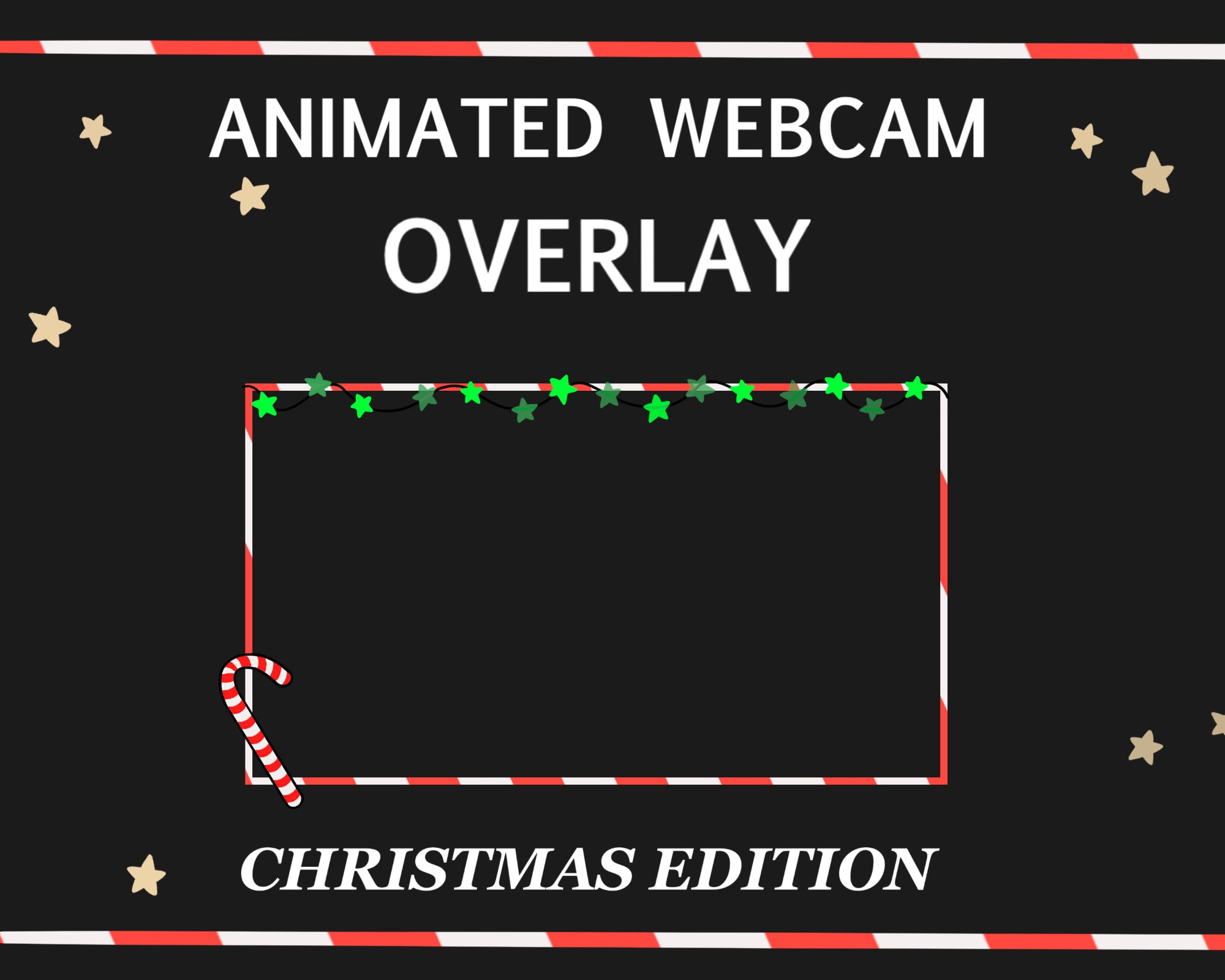 Twitch Christmas Animated Camera Overlay V1 - Etsy New Zealand