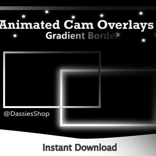 Twitch Animated Camera Overlay | Gradient Border