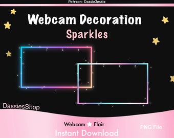 Twitch Camera Overlay Flair Decoration | Sparkle