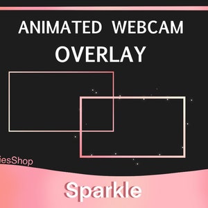 Twitch Animated Camera Overlay | Pink Sparkle
