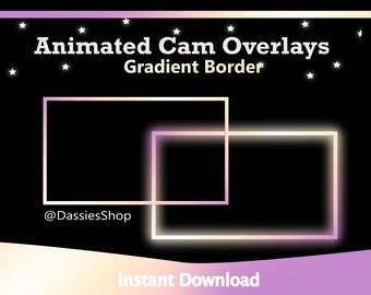 Twitch Animated Camera Overlay | Gradient Border
