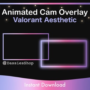 Twitch Animated Camera Overlay | Valorant Aesthetic