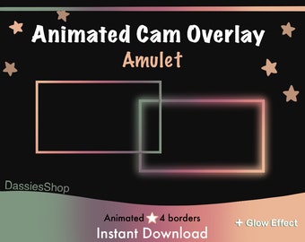 Twitch Animated Neon Webcam Border / Iridescent / Animated Camera Frame ...