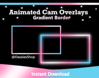 Twitch Animated Camera Overlay | Gradient Border