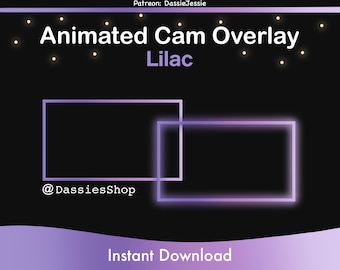 Twitch Animated Camera Overlay | Lilac