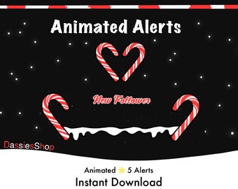 Twitch Animated Alerts | Christmas themed