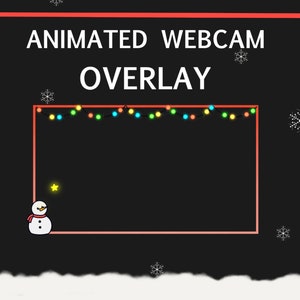 Twitch Christmas Animated Camera Overlay V2
