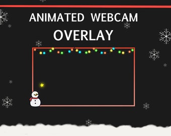 Twitch Christmas Animated Camera Overlay V2