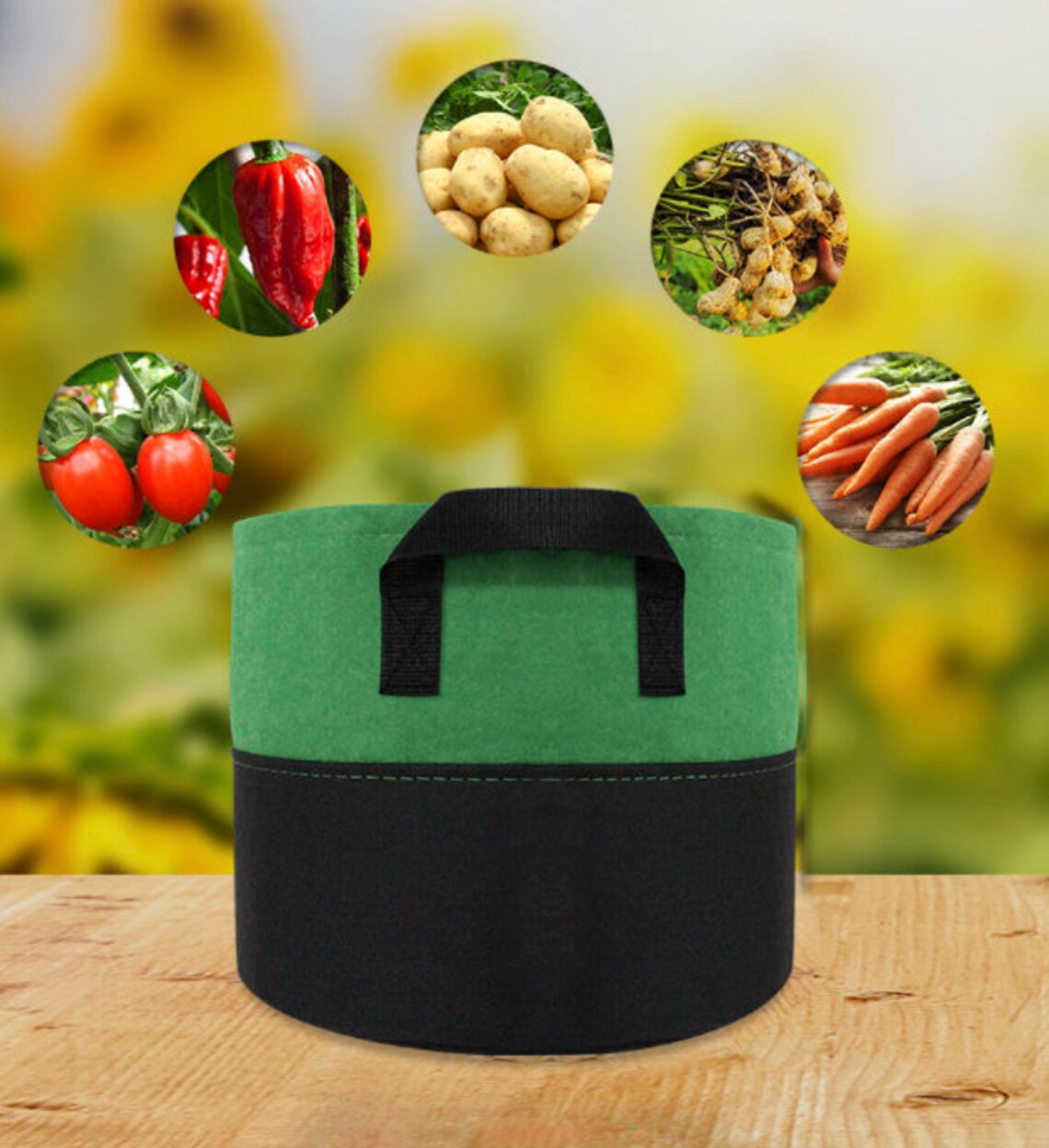 Sacs de plantation à 5 paquets Vert Noir épaissi à usage Etsy