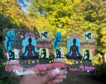 Wellness Journey Tumbler Wrap – Inspirational Body Mind Spirit Design