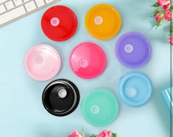 Colorful Acrylic Lid for 16oz Glass Can Cup
