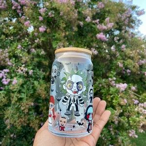 Halloween spooky || Libbey Cup Glass Can | chucky,