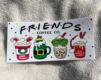 Friends Christmas UV DTF WRAP