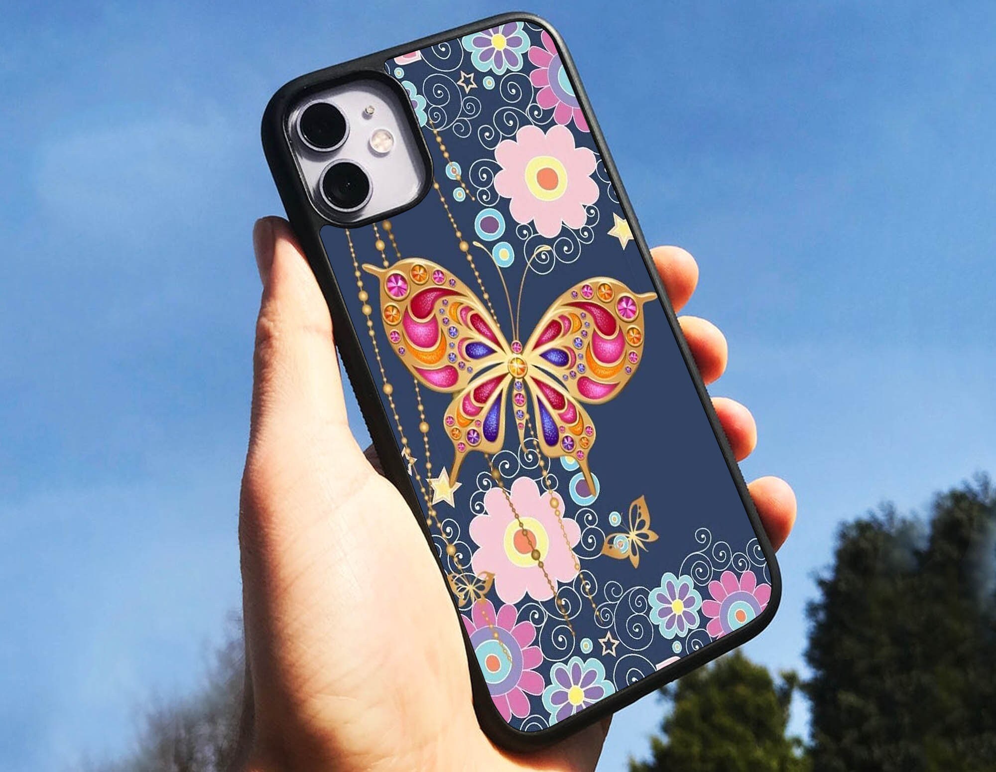 Butterfly Phone Case For Variety Of iPhone Protective Cute Etsy