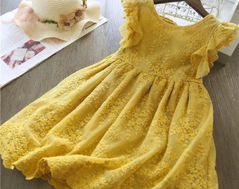 girls yellow sundress