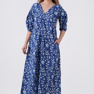 dallas cowboys maxi dress Women's G-III 4Her by Carl Banks Navy Dallas Cowboys Main Field Maxi Dress
