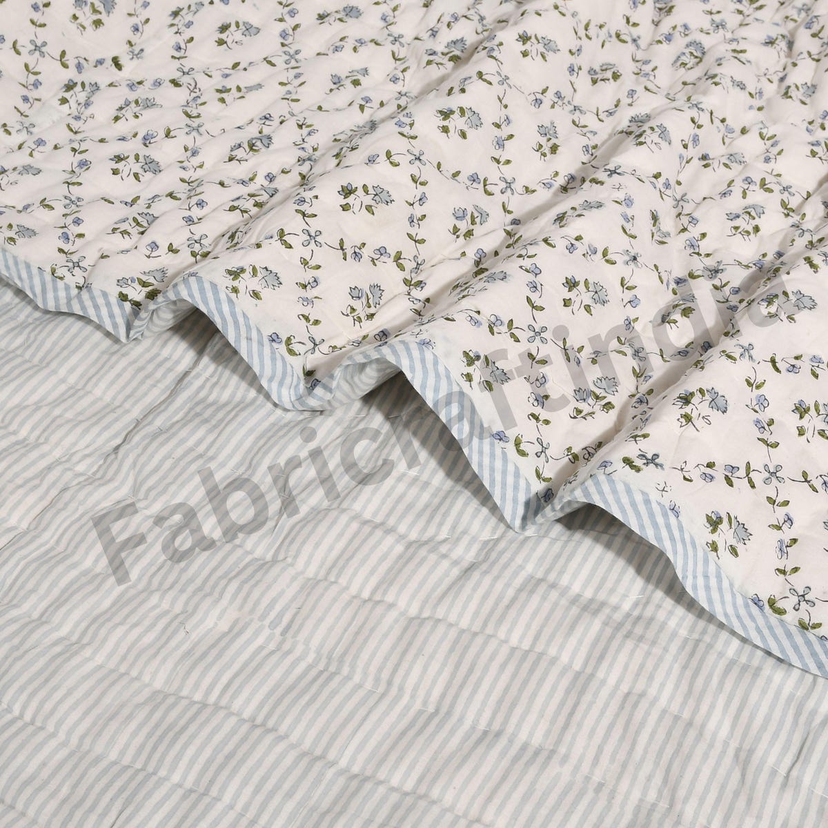 Cotton Throw Quilt - Powder, Pigeon Blue - Etsy