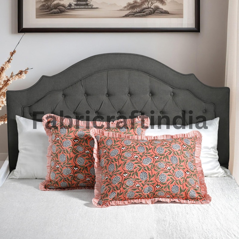 Fabricraftindia Ruffle Bed Pillow Cover