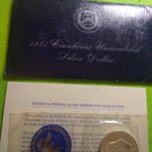 1971  S Eisenhower Uncirculated Silver Dollar