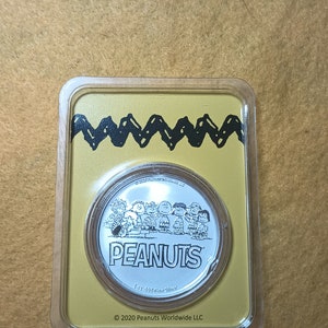 コレクション PEANUTS 70TH ANNIVERSARY SILVER COIN 2020 Peanuts Charlie Brown 70th Anniv 1 OZ .999 SILVER Coin