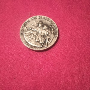 Lewis and Clark Expedition 1804-1806 Medal Sterling Silver