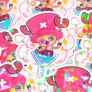 Cotton Candy Chopper | OP Holographic Sticker