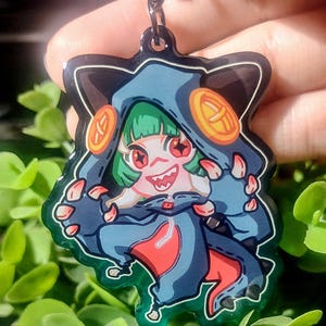 GACHI-prullenbakbedels | Epoxy-acrylsleutelhangerhangers Monster