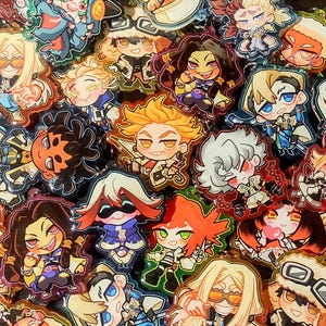 GACHI-prullenbakbedels | Epoxy-acrylsleutelhangerhangers FULL SET