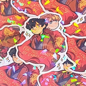 Merlin | For The Love Of Camelot | Holographic Vinyl Sticker