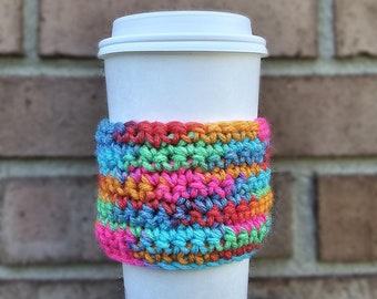 Custom Crochet Drink Cozy: Handmade Coffee Cup Sleeve