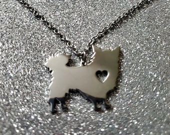 Stainless Steel Dog Necklace Pomeranian, Frenchie, Angel Wings / Perfect Gift for Kids, Wife, Memorial, or Birthday!