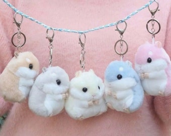 Guinea Pig Hamster Keychain / Perfect Gift for Kids, Soft Keychain, Stress Reliever