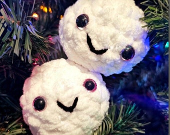 Crochet Snowball l Amigurumi Snowball, Cute Snowball, Snowball Fight, Gag Gift, Stress Reliever