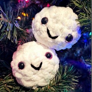 Crochet Snowball l Amigurumi Snowball, Cute Snowball, Snowball Fight, Gag Gift, Stress Reliever