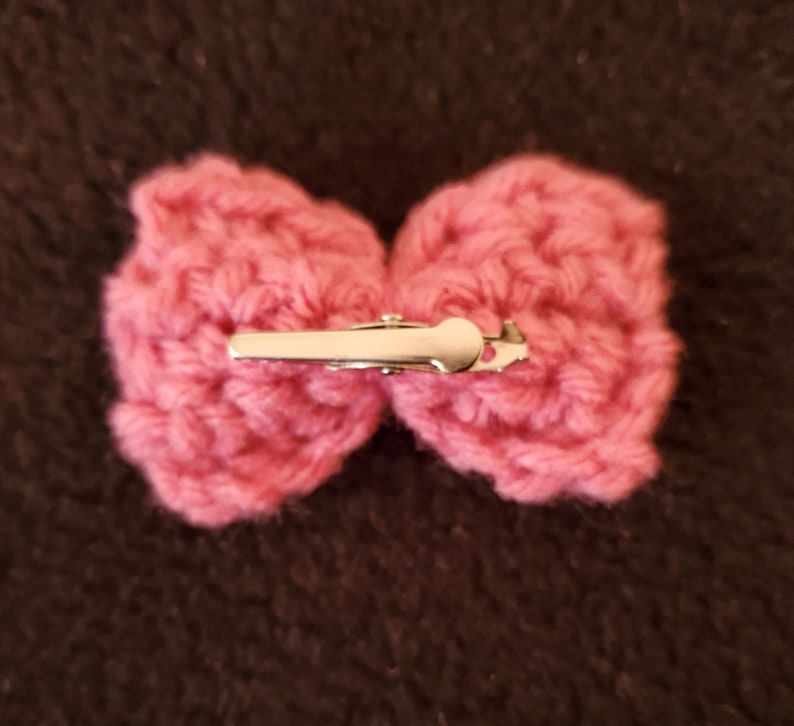 Crochet Bows and Bowties for Guinea Pigs, Bunnies, Cats, Hamsters, Chinchillas, & Other Small Pets I Small Handmade Accessories for Pets image 7