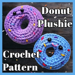 Modèle facile au crochet Amigurumi Donut : projet kawaii pour débutant (téléchargement numérique PDF)