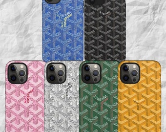 goyard leather phone case