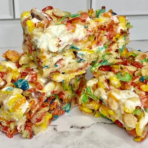Fruity Pebbles Rice Krispie Treat NO CBD/THC 1 Dozen