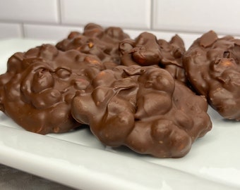 Chocolate Peanut Clusters 1 Dozen Party Favor Treat Gift