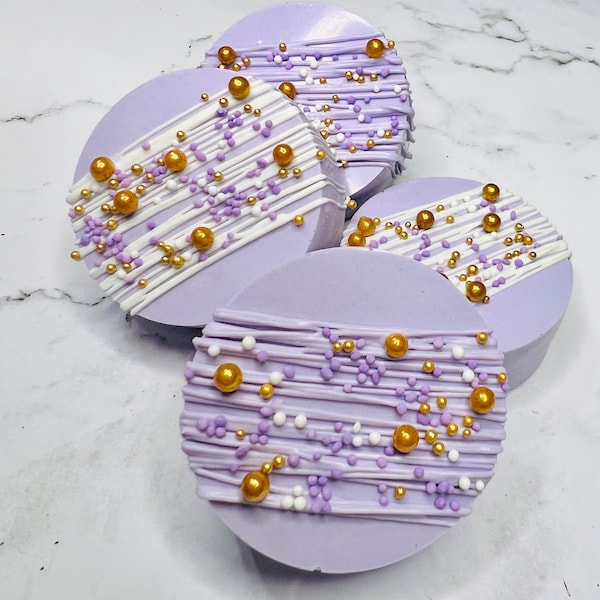 Purple and Gold Baby Shower Decorations Etsy