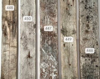 Drijfhoutplank, platte drijfhoutplanken, teruggewonnen planken en plano's, rustiek houten bord, bord verweerd hout, verouderd hout, drijfhout voor bord
