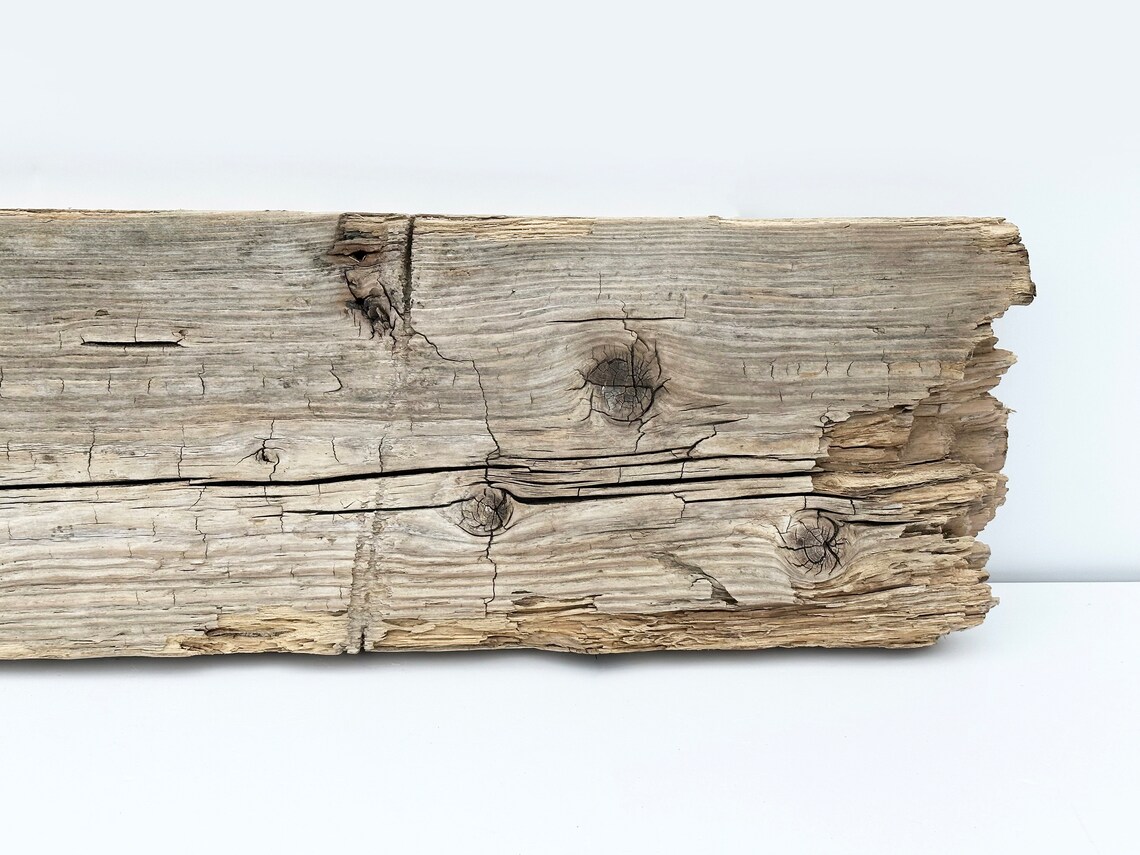 Large Driftwood Plank, Rustic Wood Shelf, Weathered Wood Plank