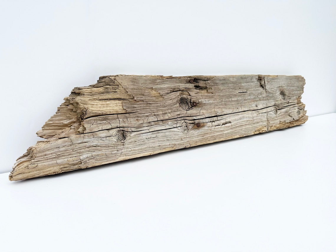 Large Driftwood Plank, Rustic Wood Shelf, Weathered Wood Plank