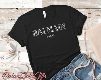 balmain t shirt etsy