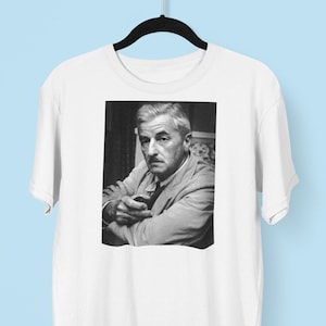 William Faulkner Tshirt, William Faulkner Writer Tshirt, Literary gifts, Tshirts for book lovers