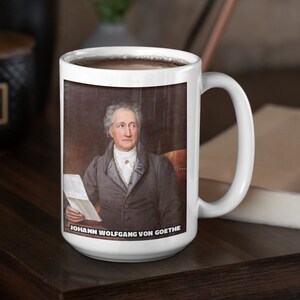 Johann Wolfgang Von Goethe German Genius Author Poet Dramatist Literary Portrait  Coffee Mug