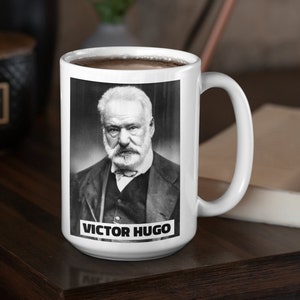 Victor Hugo French Literature Mug: Les Misérables & Hunchback of Notre Dame Author Classic Gift